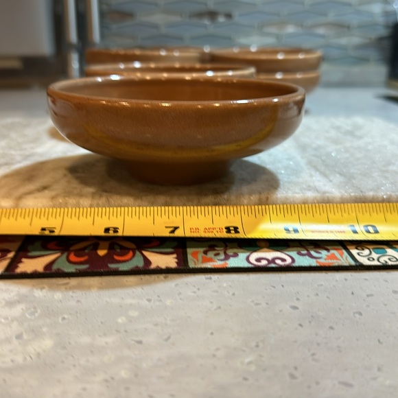 Set of 2 1940-50s Russel Wright Dessert / Fruit / Sauce Bowls nutmeg color - Picture 4 of 6